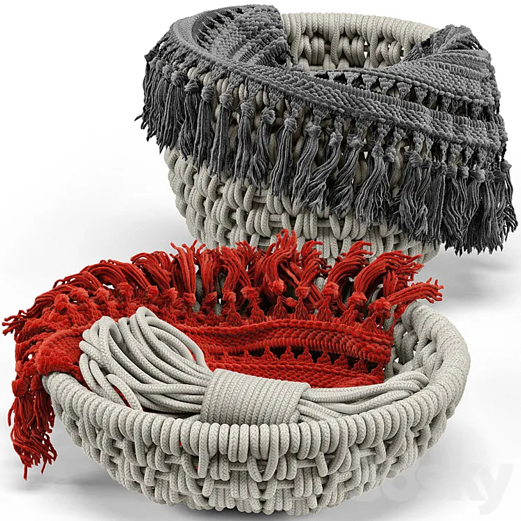 Sycamore Basket Set 3DS Max