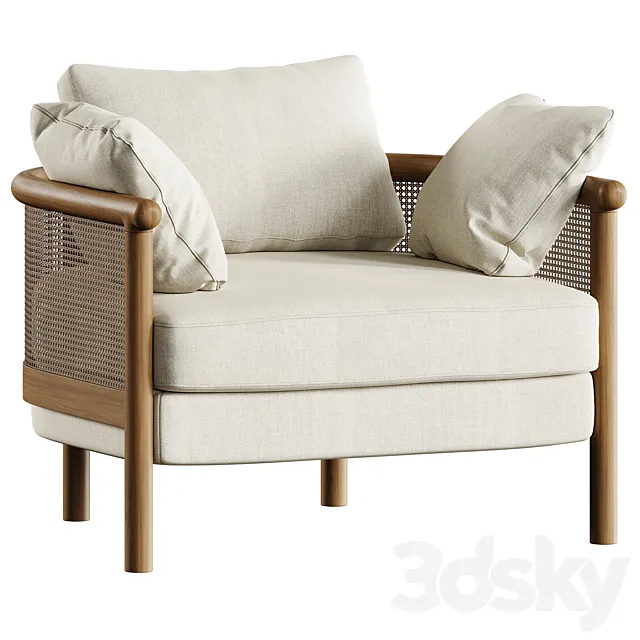 Sydney Cane Armchair by Soho Home 3DS Max Model