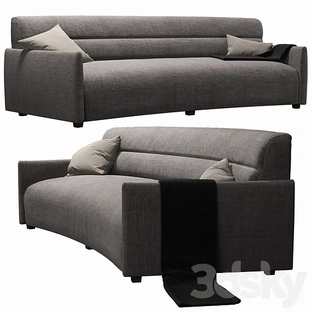 Sydney Curved-Sofa 3ds Max