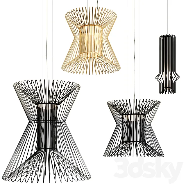 SYRMA pendant lamp collection 3ds Max