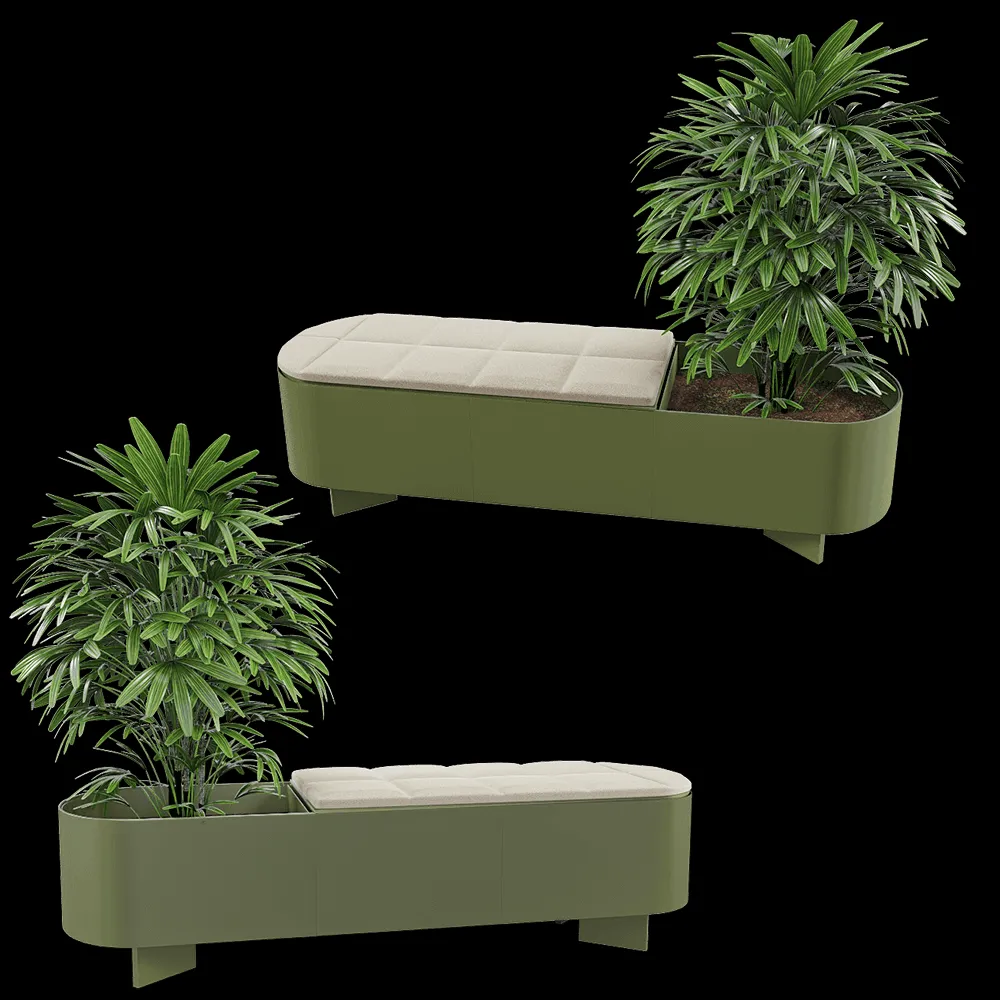 Systemtronic – Planter bench Croma M 3ds Max