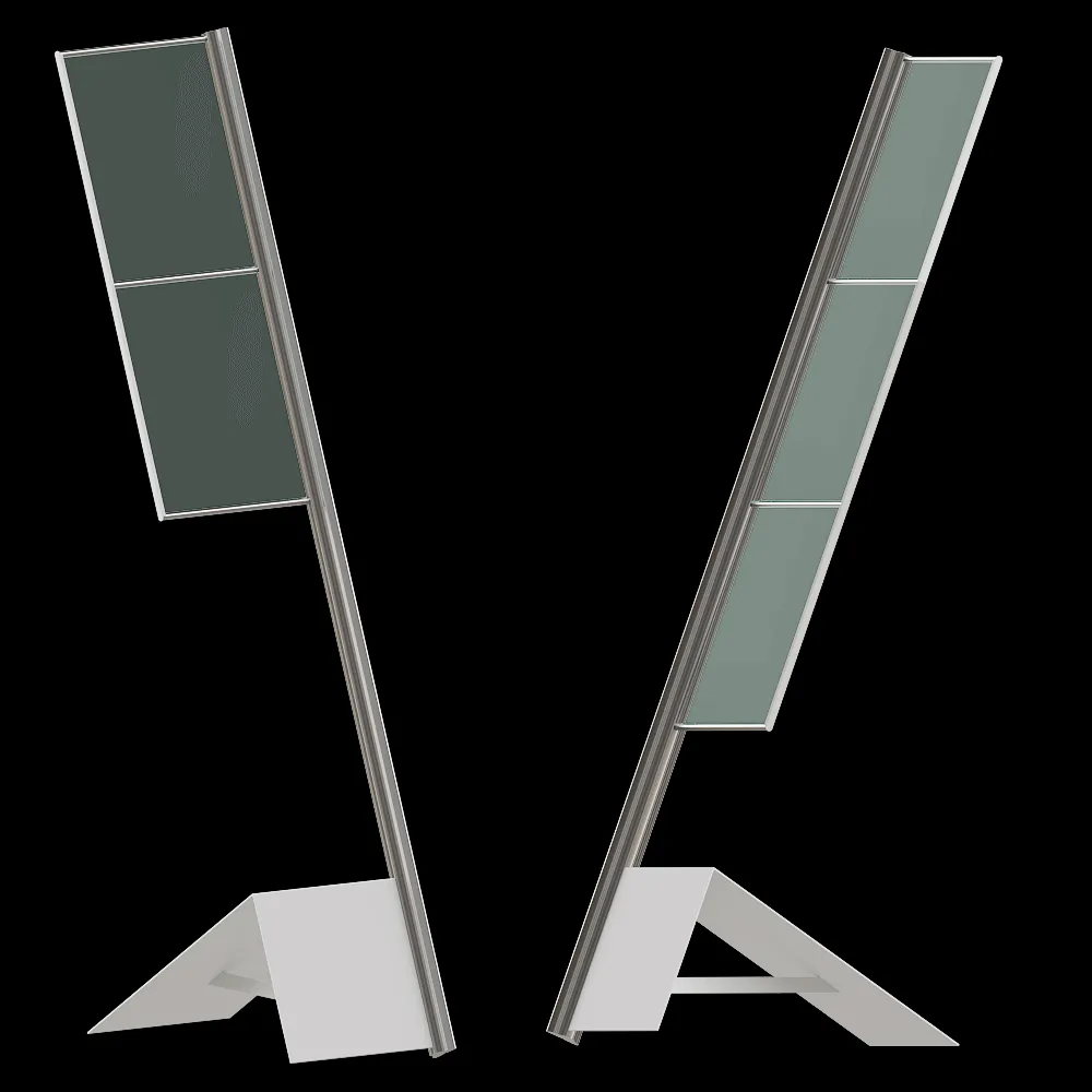 Systemtronic – Transparent methacrylate display Iflag 3ds Max