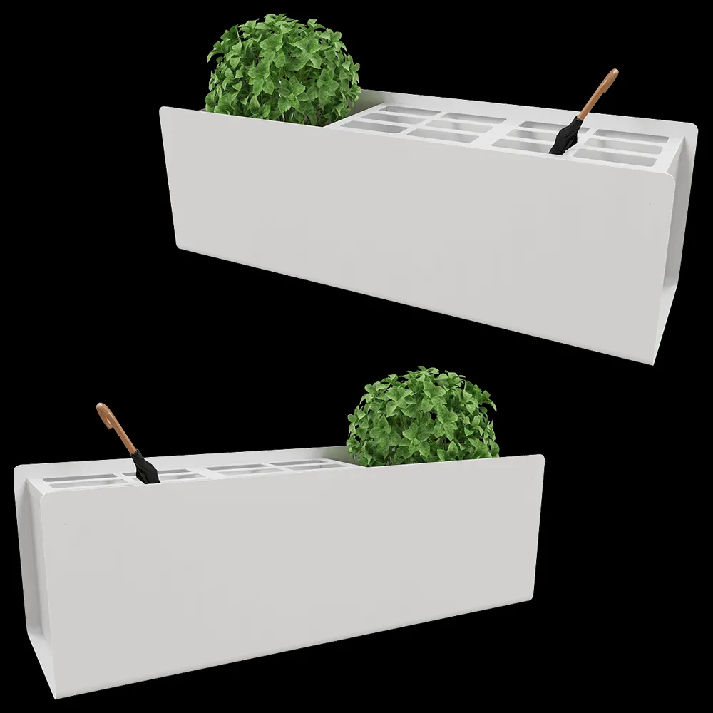 Systemtronic – Umbrella stand and plant pot Crepe 3ds Max