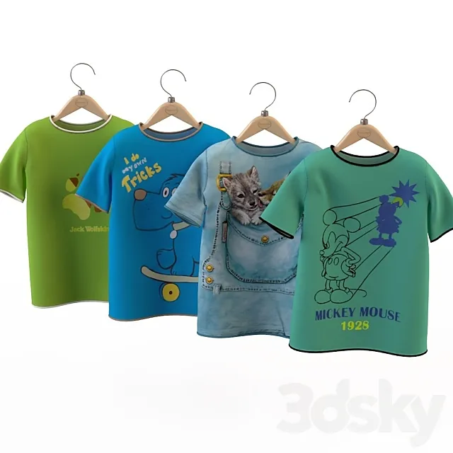 T-shirts for boys 3DSMax File