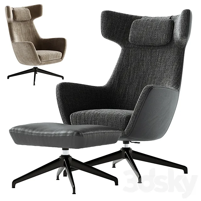 T—Vision Armchair 3ds Max