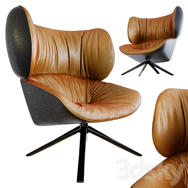 Tabano Swivel Lounge Chair 3DSMax File