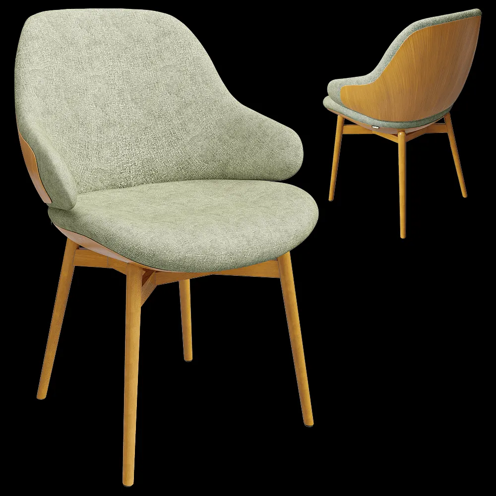 TABISSO – Armchair Woody 3ds Max