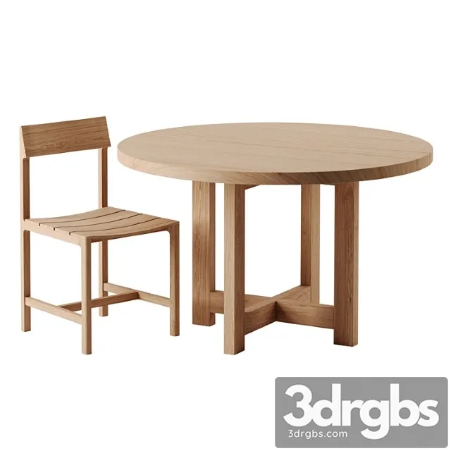 Table 02 And Chair 04 By Vincent Van Duysen For Zara Home 3dsmax Download