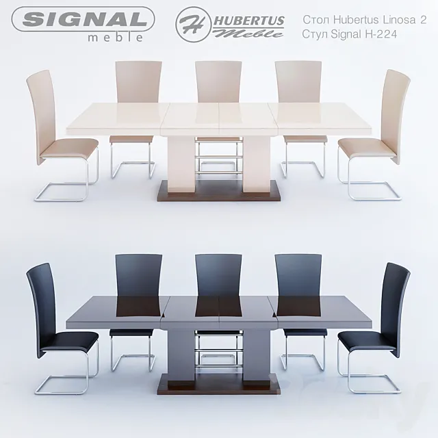 Table 2 Linosa Hubertus-meble Chair H-224 Signal 3DSMax File