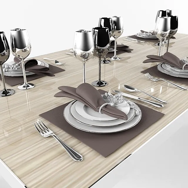 Table accessories 3DS Max Model