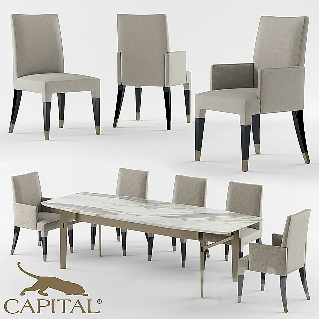 Table and chair capitalcollection keatrix 3DS Max Model