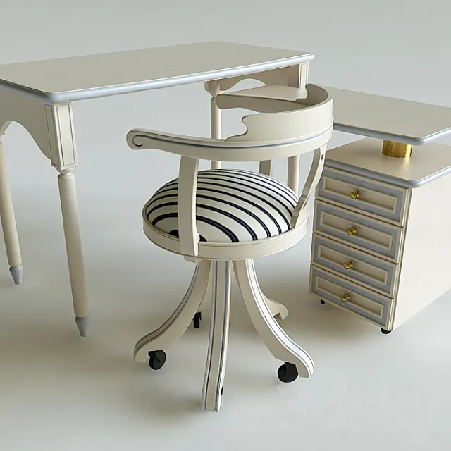 Table and Chair for the child 3DS Max Model