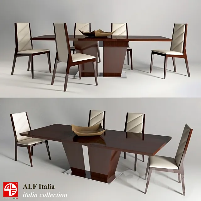 Table and chair Italia colection (ALF italia) 3DSMax File