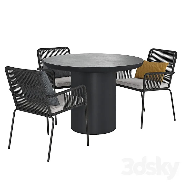 Table and Chair Taimi Camt 3DS Max Model