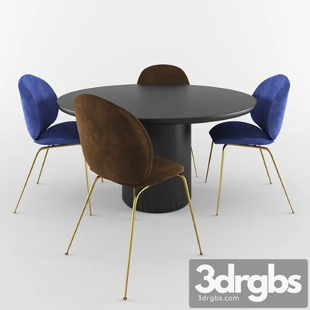 Table and chairs 2 3dsmax Download