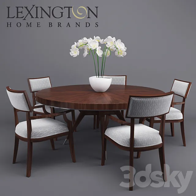Table and chairs from Lexington Macarthur 3DSMax File