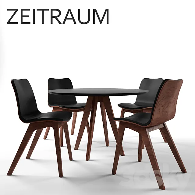 Table and chairs from the company Zeitraum 3DSMax File