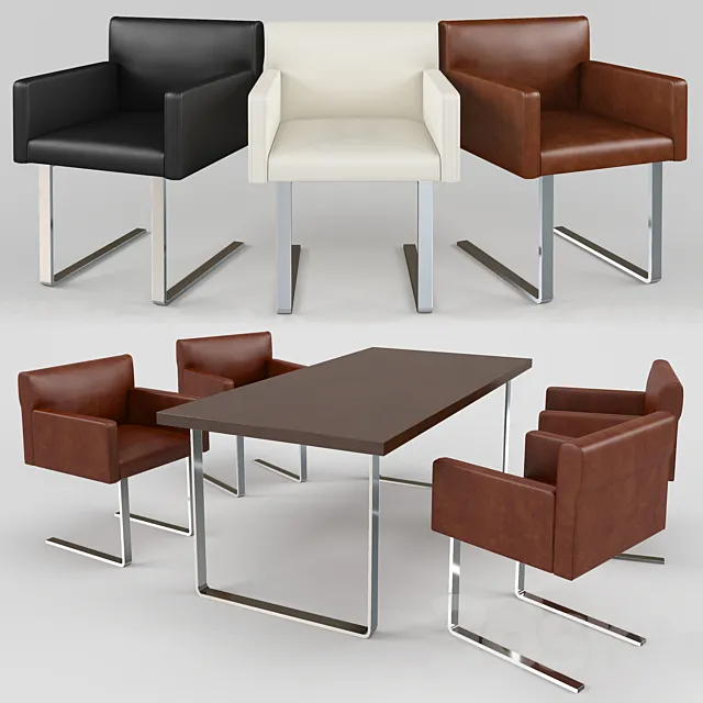 Table and chairs – Quant 3DSMax File