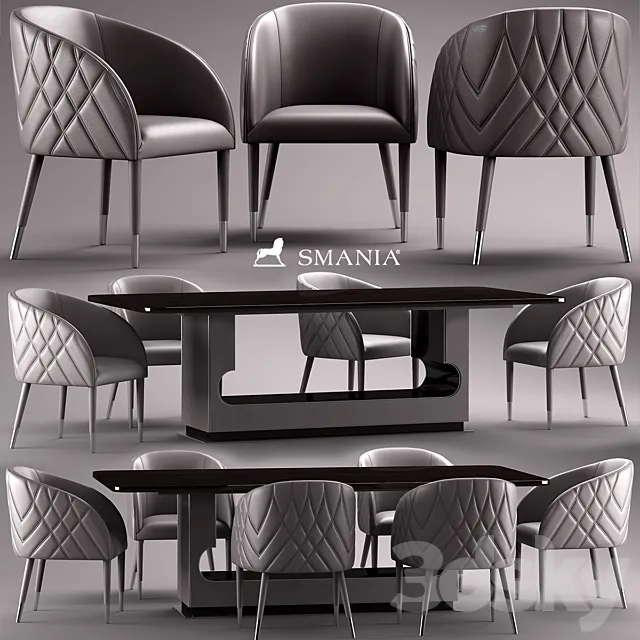 Table and chairs smania Amal 3DSMax File
