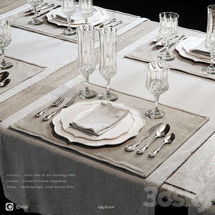 table appointments_Vol1 3DS Max Model