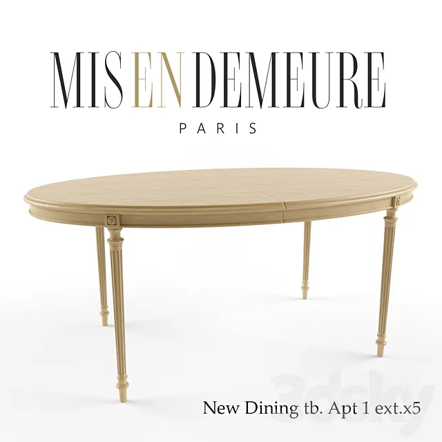 Table Apt from Mis en demeure 3DS Max Model