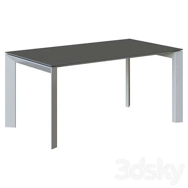 Table Atta 160 (220) x90 gray ceramic 3ds Max
