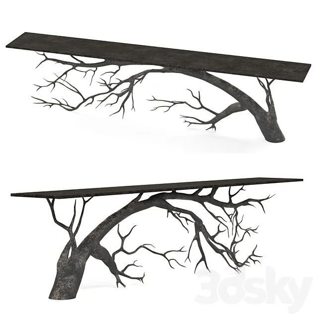 Table-Bended Tree 3DSMax File