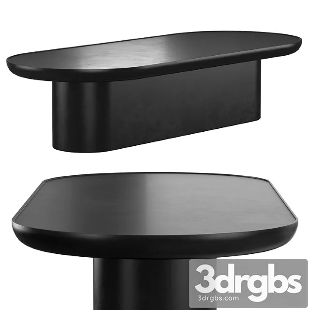 Table black oval