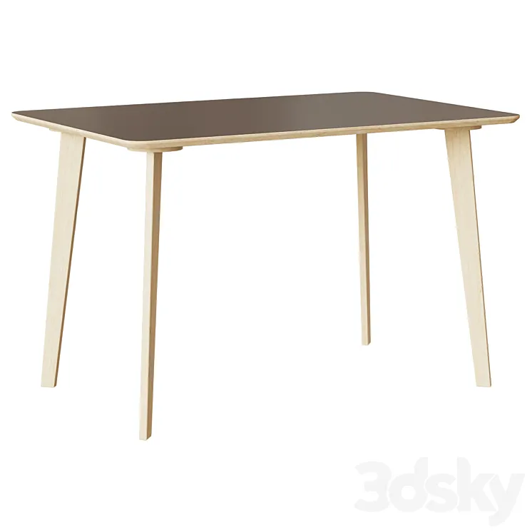 “Table “”breve”” (Studiola) brown plywood 120x75x80 cm. 77818″ 3DS Max Model