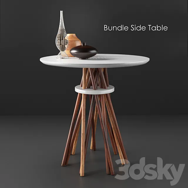 Table Bundle Side Table 3DS Max Model