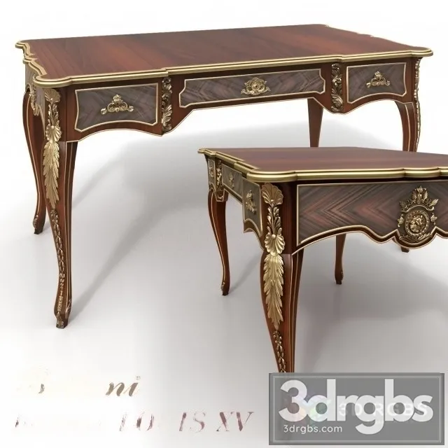 Table Bureau Louis XV 3dsmax Download