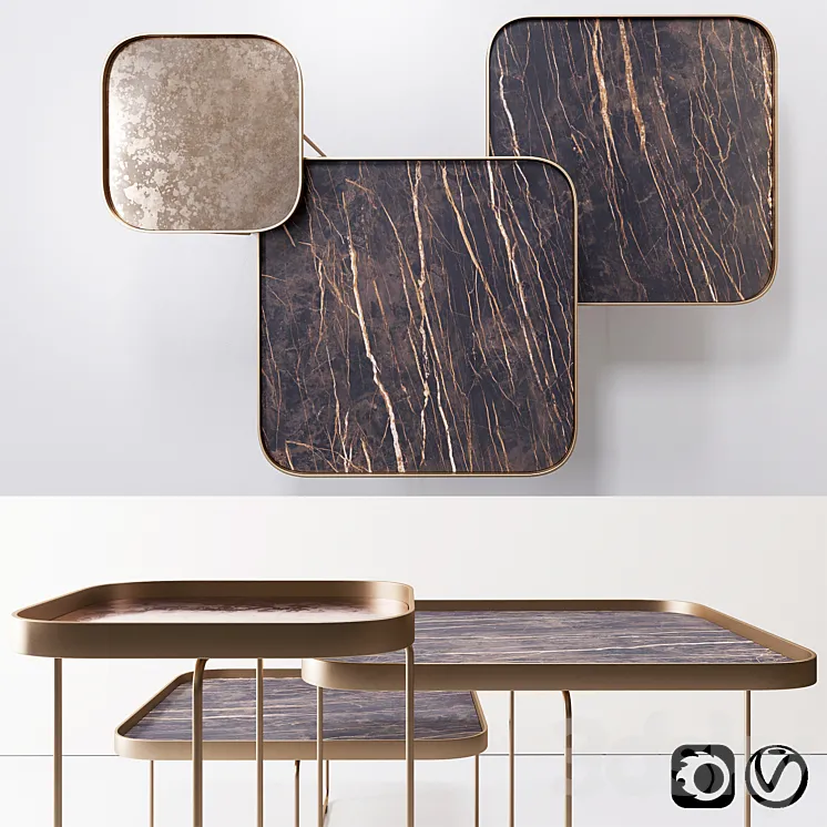 Table by Cattelan Italia model Benny Keramik 3DS Max