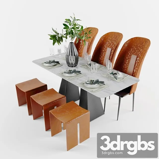 Table + chair 2 3dsmax Download