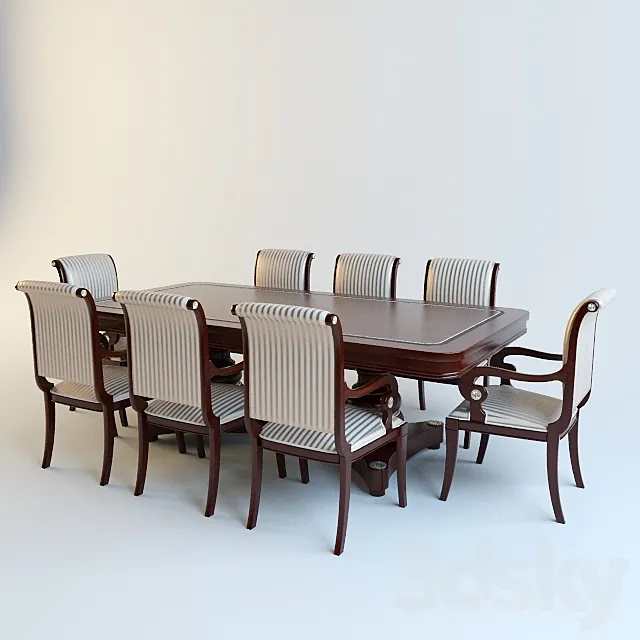 Table + Chair 3DS Max Model