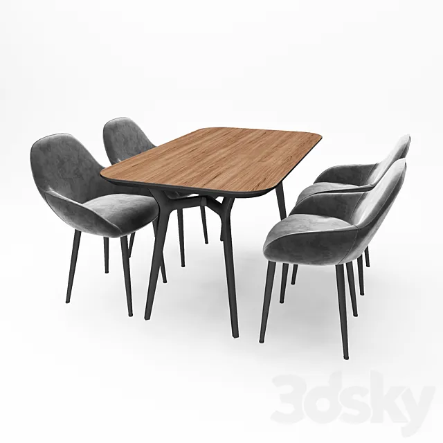 table & chair 3DSMax File