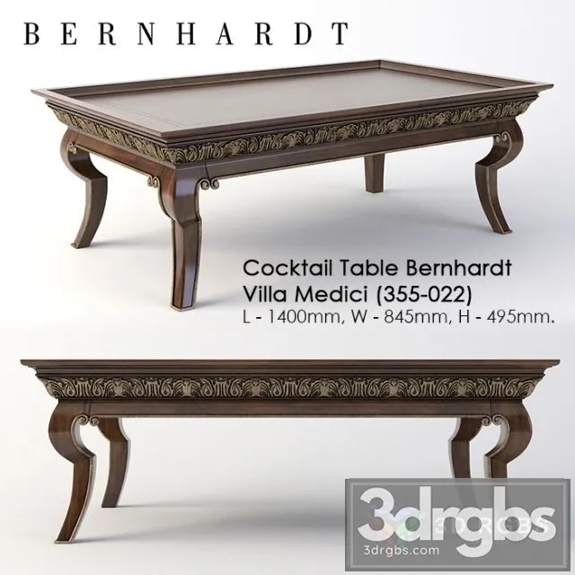 Table Coffee Bernhardt Villa Medici 3dsmax Download