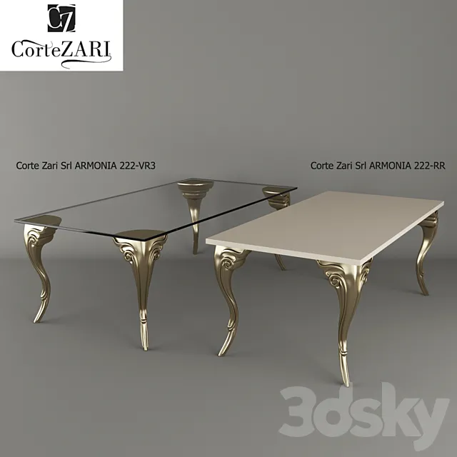 Table Corte Zari Srl ARMONIA 3DS Max Model