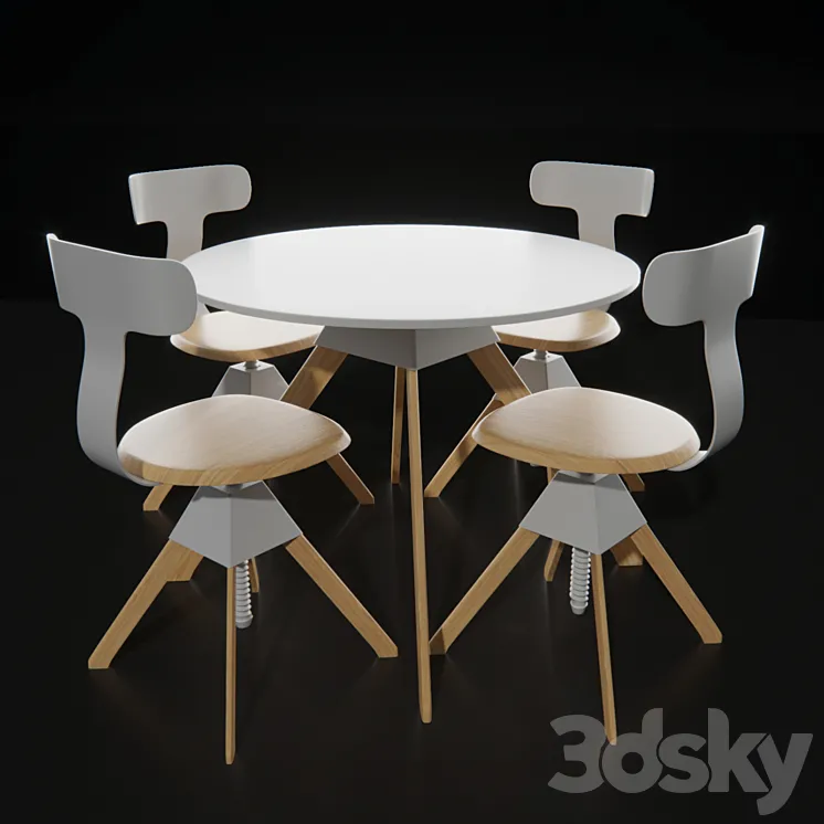 Table cuckoo 3DS Max