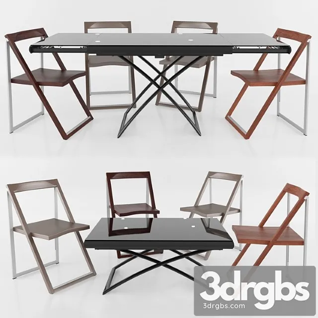 Table Dakota Chair Skip Calligaris 1 3dsmax Download