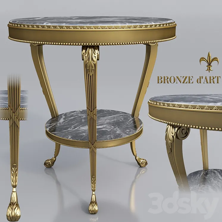 Table Empire from 1143 Bronze d'Art 3DS Max