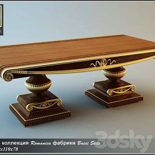 Table factory Bacci Stile 3ds Max