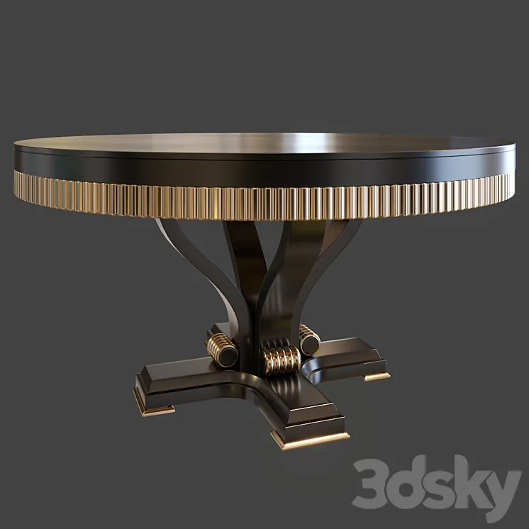 Table Florence Collection round 3DS Max