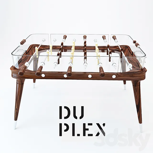 Table football from Teckell®. 3ds Max