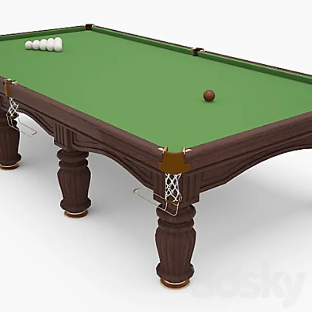 Table for Russian Billiards 1600h3200mm. 3DSMax File