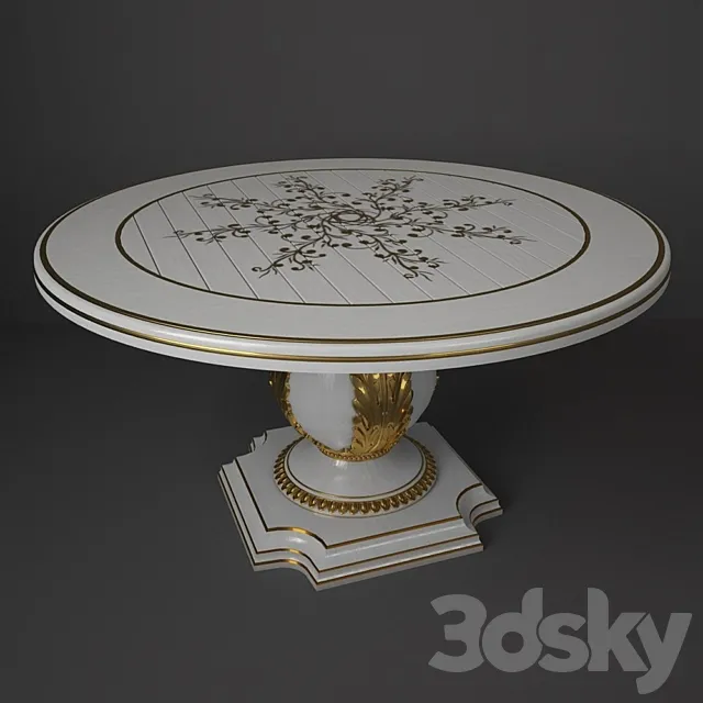 Table Grigio antico Art 1145 3DS Max Model