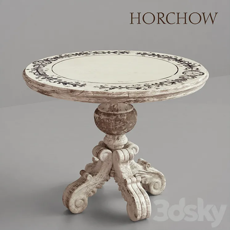 Table HORCHOW style of Provence. 3DS Max