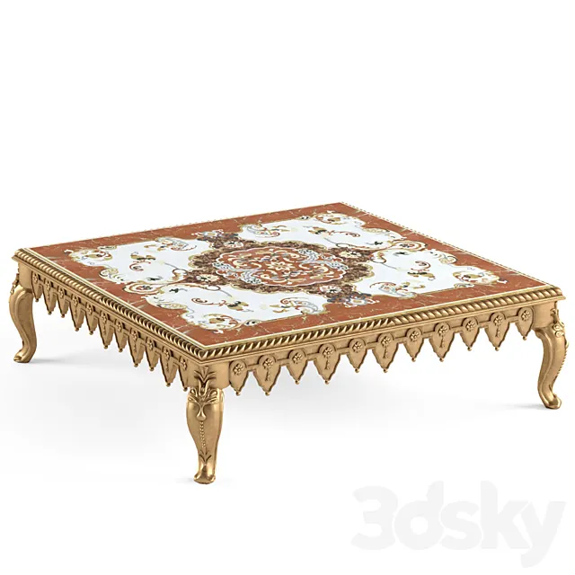 Table in oriental style. 3ds Max