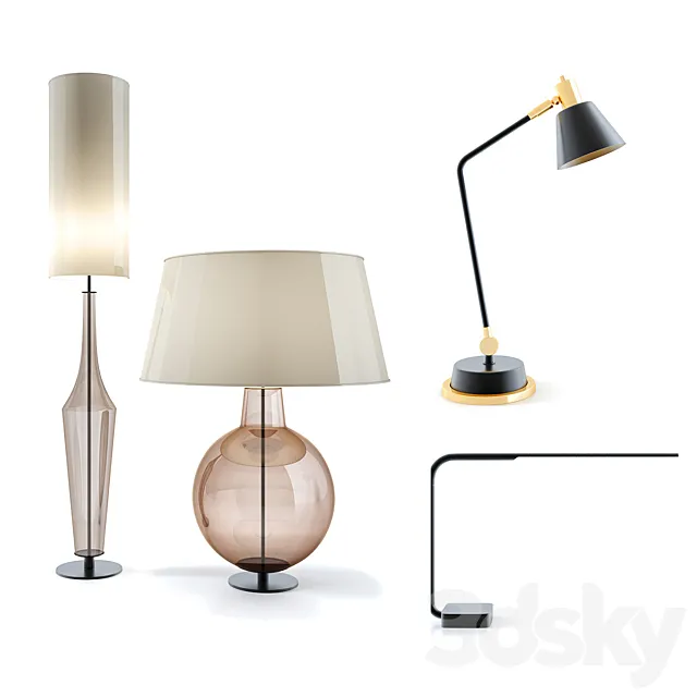 Table lamp 3ds Max