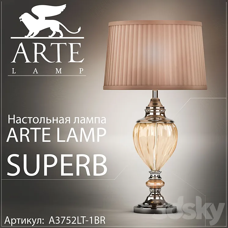 Table lamp Arte Lamp Superb 3DS Max Model