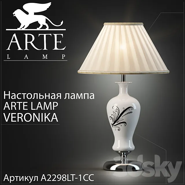 Table lamp Arte lamp Veronika A2298LT-1CC 3DSMax File